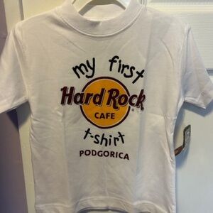 Hard Rock Cafe- Kids first T-shirt, Podgorica -Size X-small
